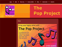 Tablet Screenshot of popproject.co.uk