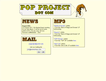 Tablet Screenshot of popproject.com